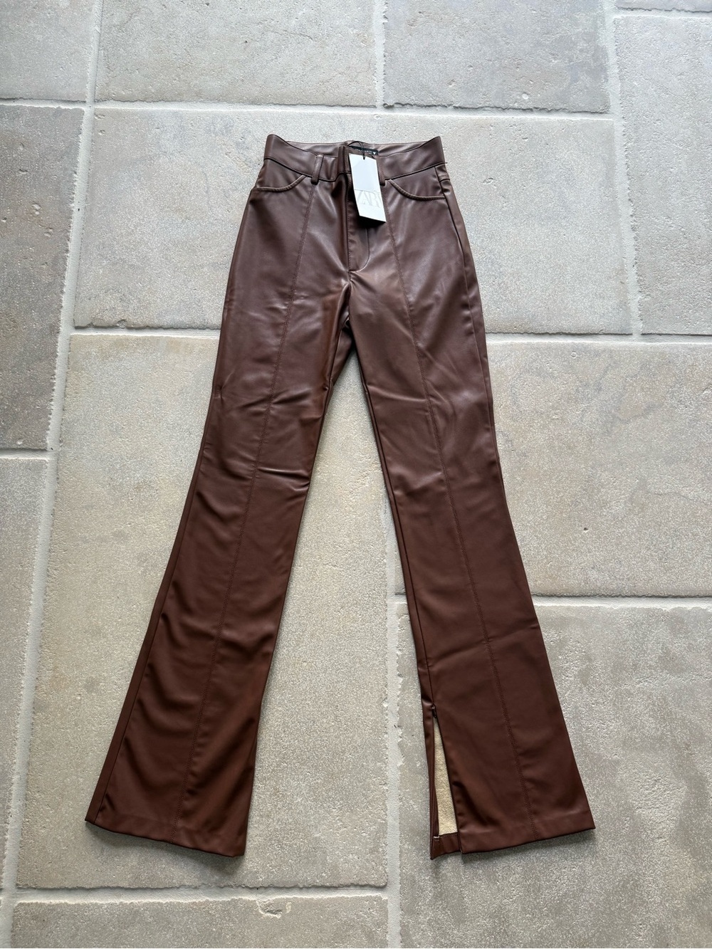 Zara faux leather pants NWT